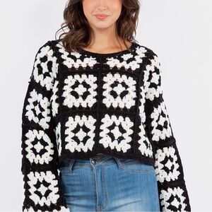 Crocheted sweater